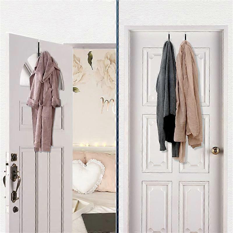 Double Sided over the Door Hooks for Clothes Hook 4Pcs