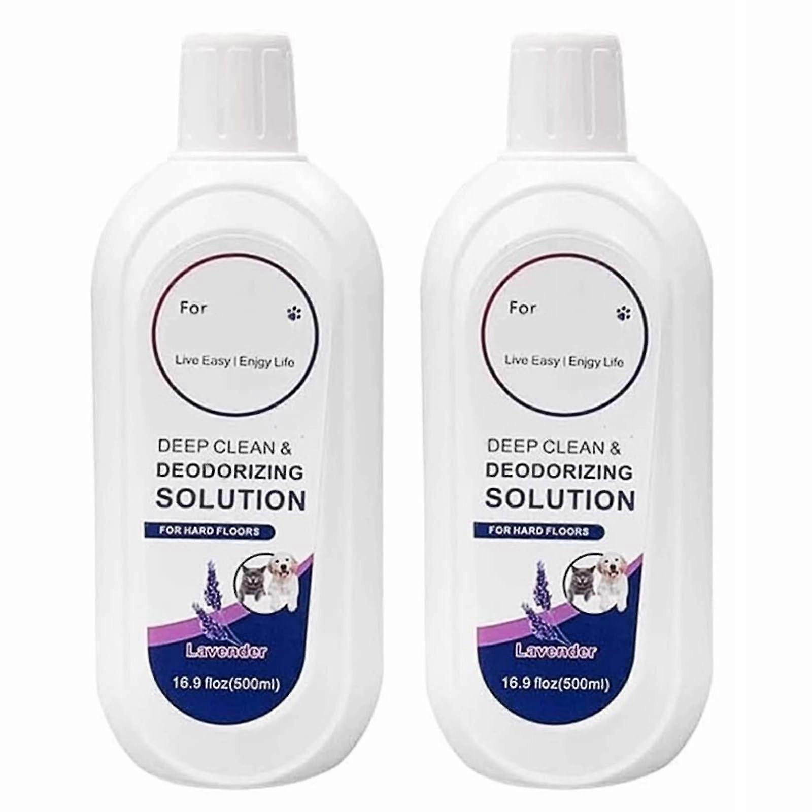 Floor Cleaner Solution 500ml 2Pack, MultiSurface Hard Floor Cleaning with Lavender Scent