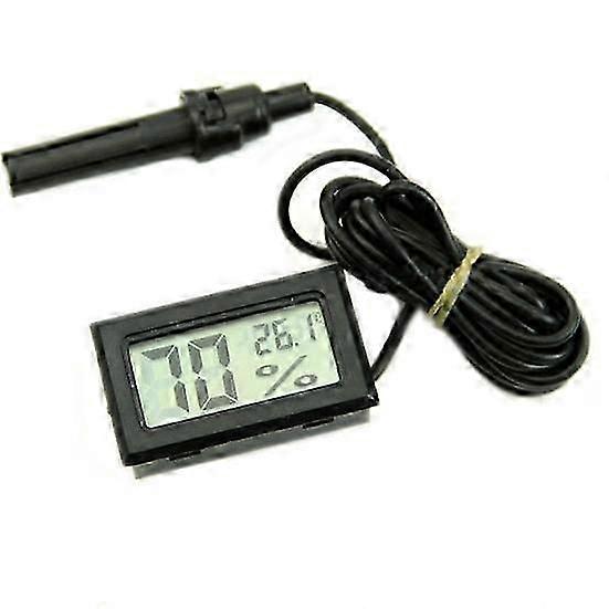 LCD Display Thermometer Hygrometer Temperature Humidity Meter Probe