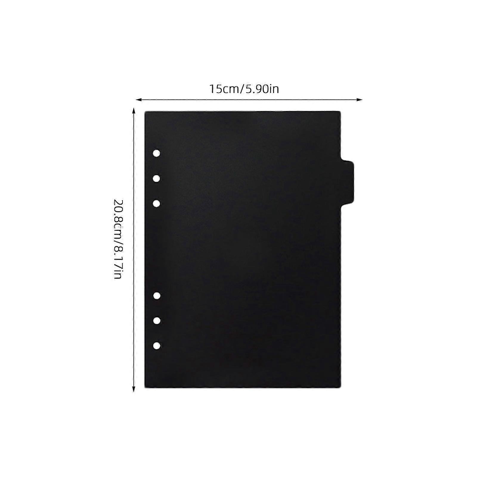 A5 Binder Tabs Notebook Dividers for Office Use 6Pcs