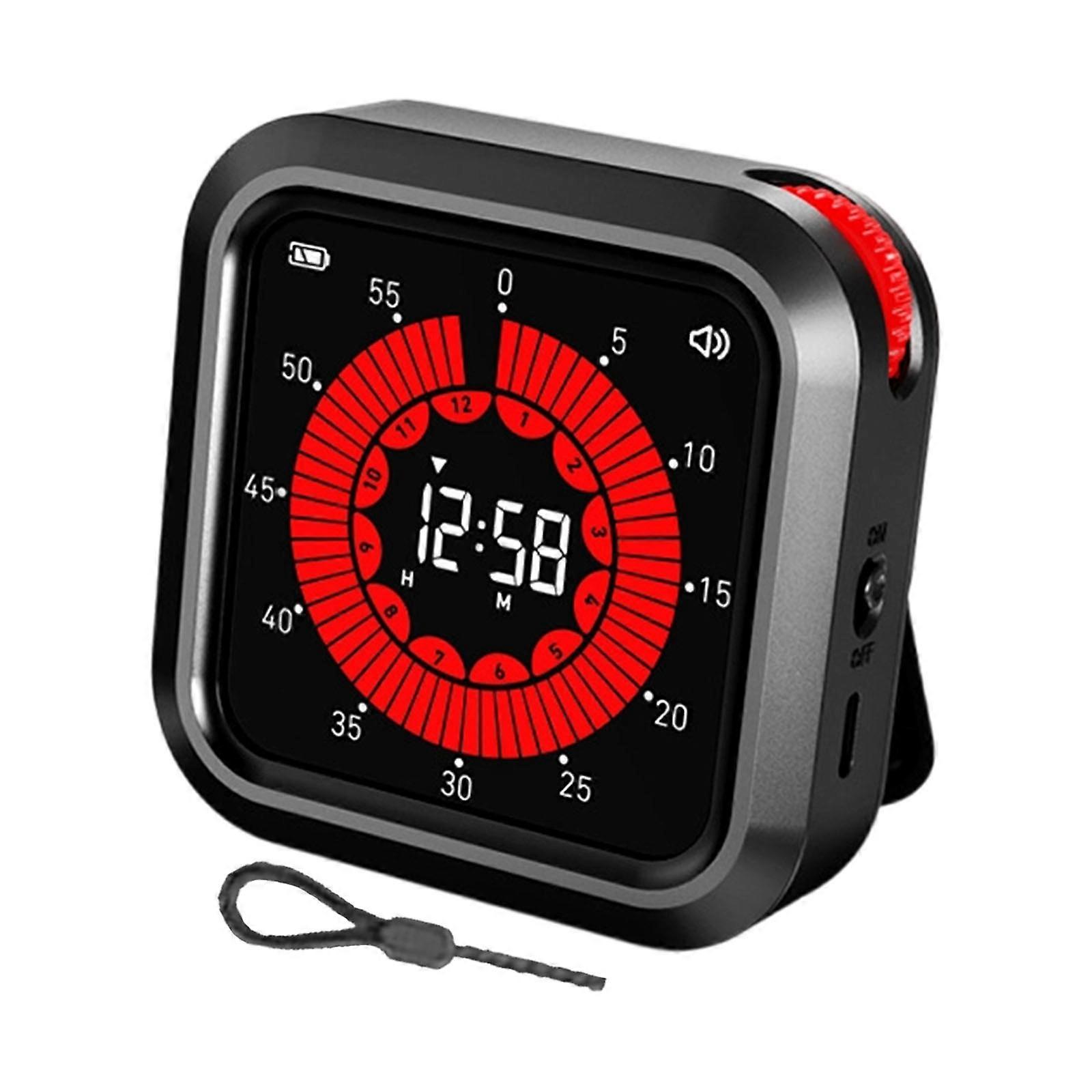 Plastic Digital Timer Ideal For Home Cooking Learning And Exercise Timing Needs Countdowns Device  Black