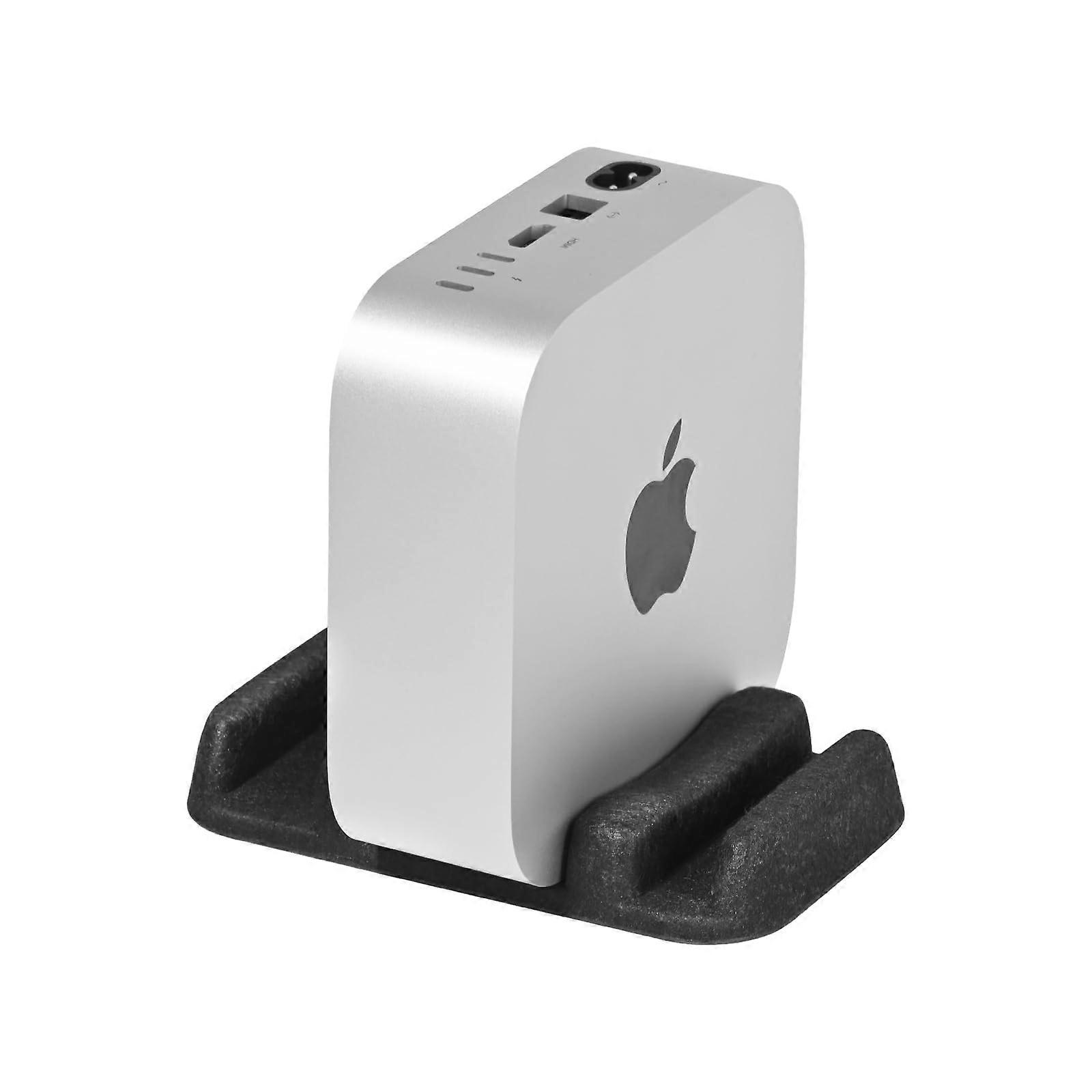 Vertical Stand Felt Material SpaceSaving Cooling Holder for Mac Mini, M4 Pro and Mini PCs Black