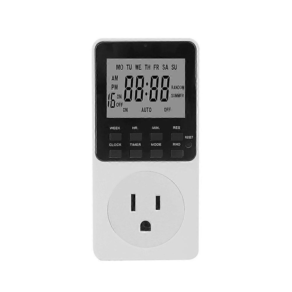 Smart Digital Timer Socket 120V Programmable Outlet Switch for Home Appliances,Kitchen Devices Electronic Time Control,Easy Install