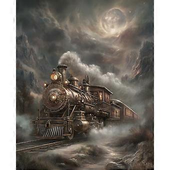 Gioco di puzzle a tema treno e ferrovia per adulti e bambini V4927