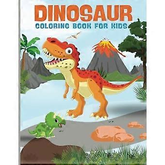 Dinosaur-fargeleggingsbok for barn i alderen 4-8 år 60 store morsomme dinosaurer å fargelegge