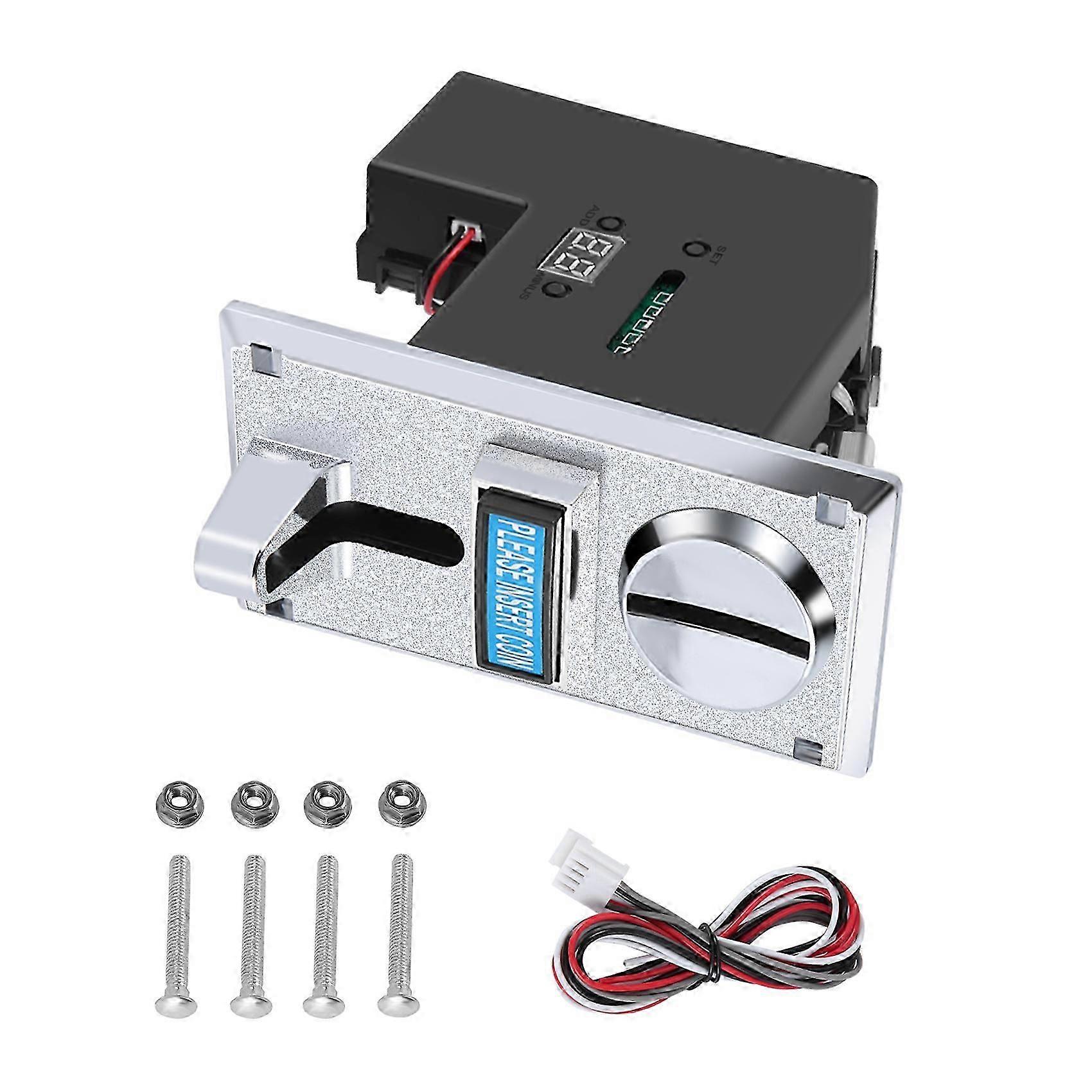 Durable Programable Plastic Multi Coin Acceptor Electronic Roll Down Coin Acceptor Selector Mechanism Side Coin Selector