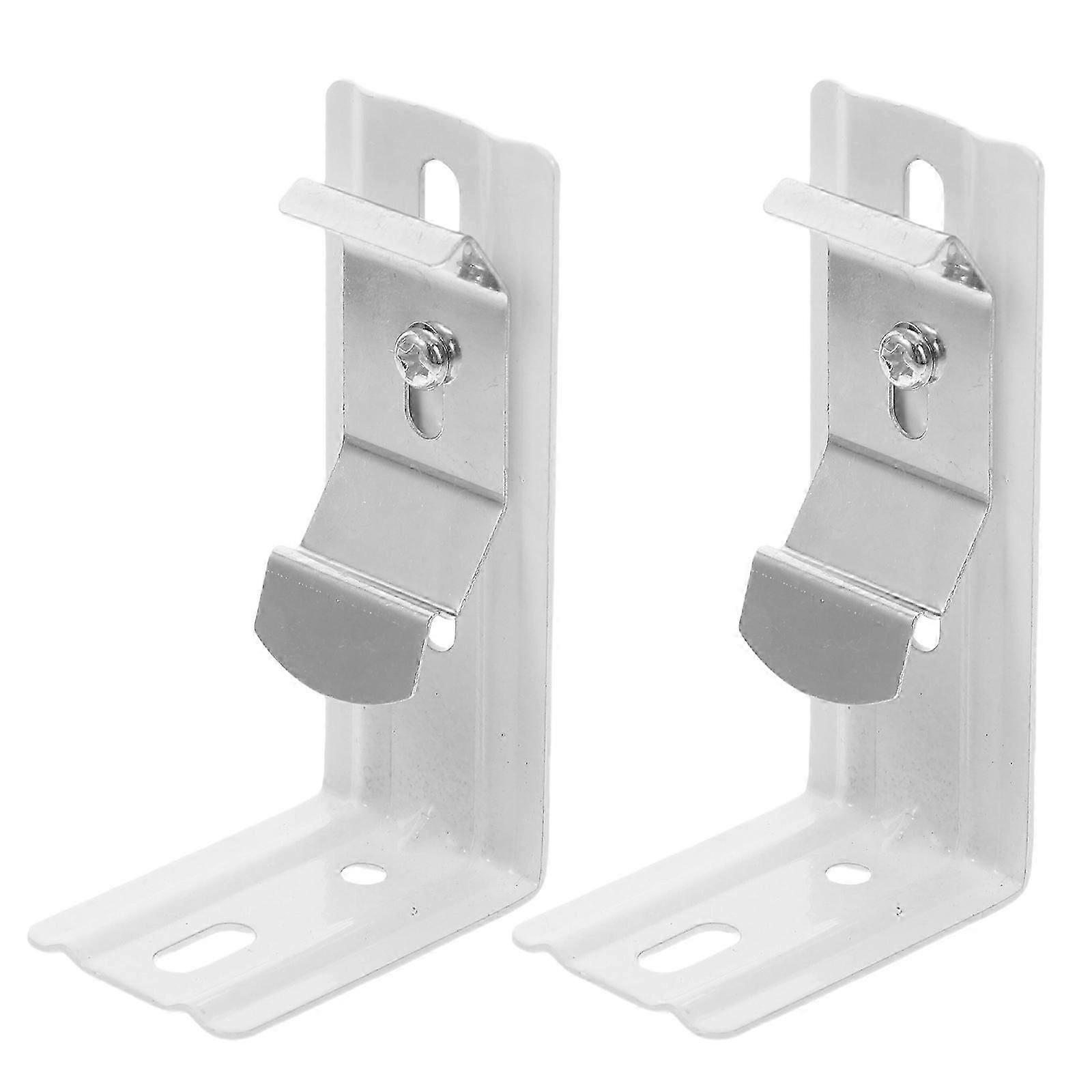 2pcs Durable Vertical Blind Bracket Clips for Headrail Mounting, Compatible with Various Styles