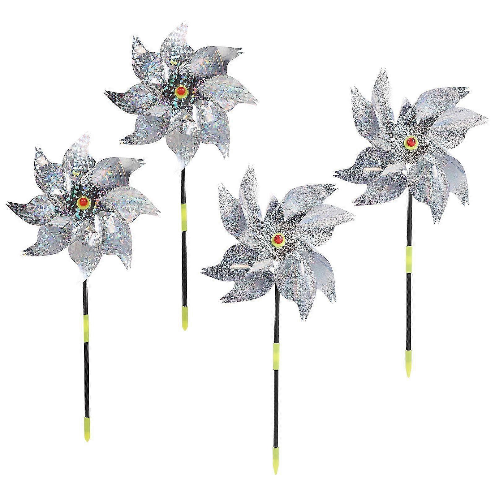 Spinner Reflective Pinwheels compatible with Outdoor Use 20Pcs Set