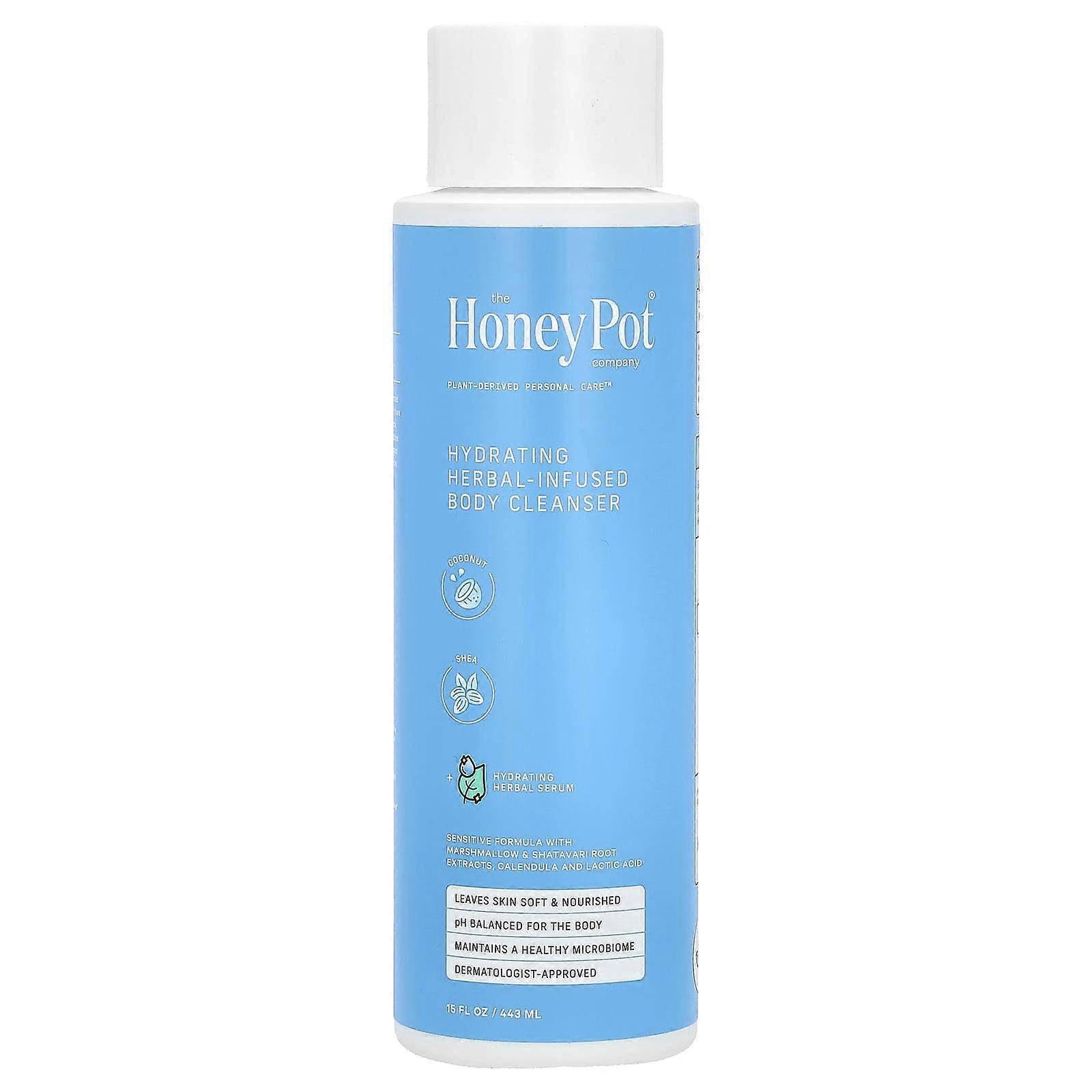 The Honey Pot Company, Hydrating Herbal-Infused Body Cleanser, Coconut & Shea, 15 fl oz (443 ml), 2-