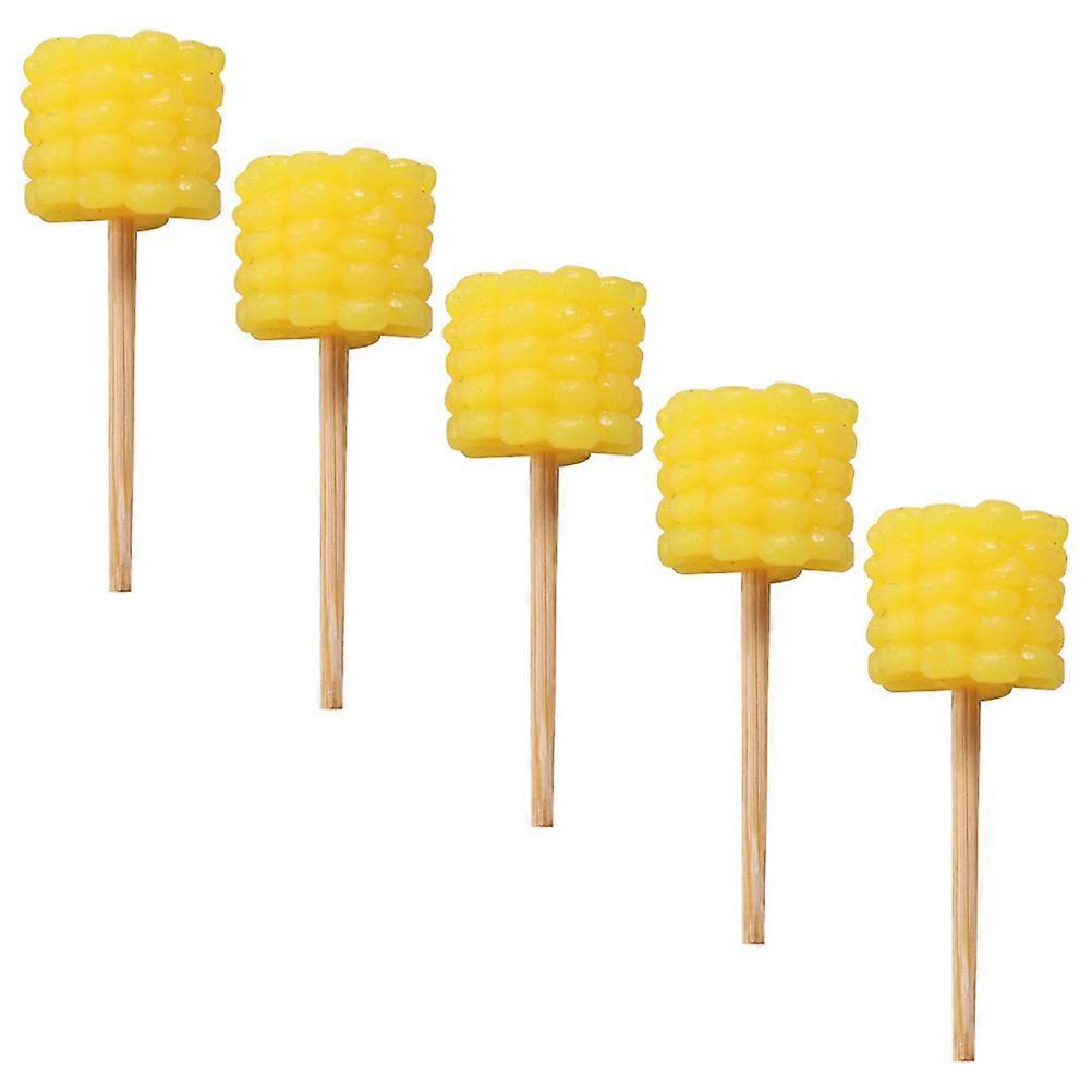 Artificial Maize Models for Decoration 5Pcs Lifelike Yellow Simulation Maize