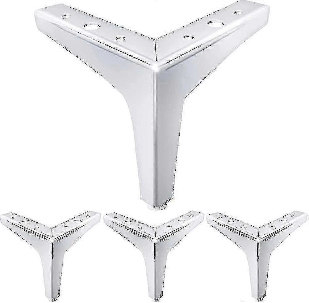 6 polegadas Móveis Pernas Estilo Moderno Móveis Pés De Metal Polido Sofá Cromado
