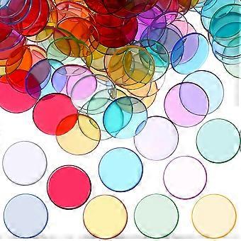500 Pcs Bingo Chips Plastic Round Pieces Markers for Bingo Game Cards Counting Game Accessories