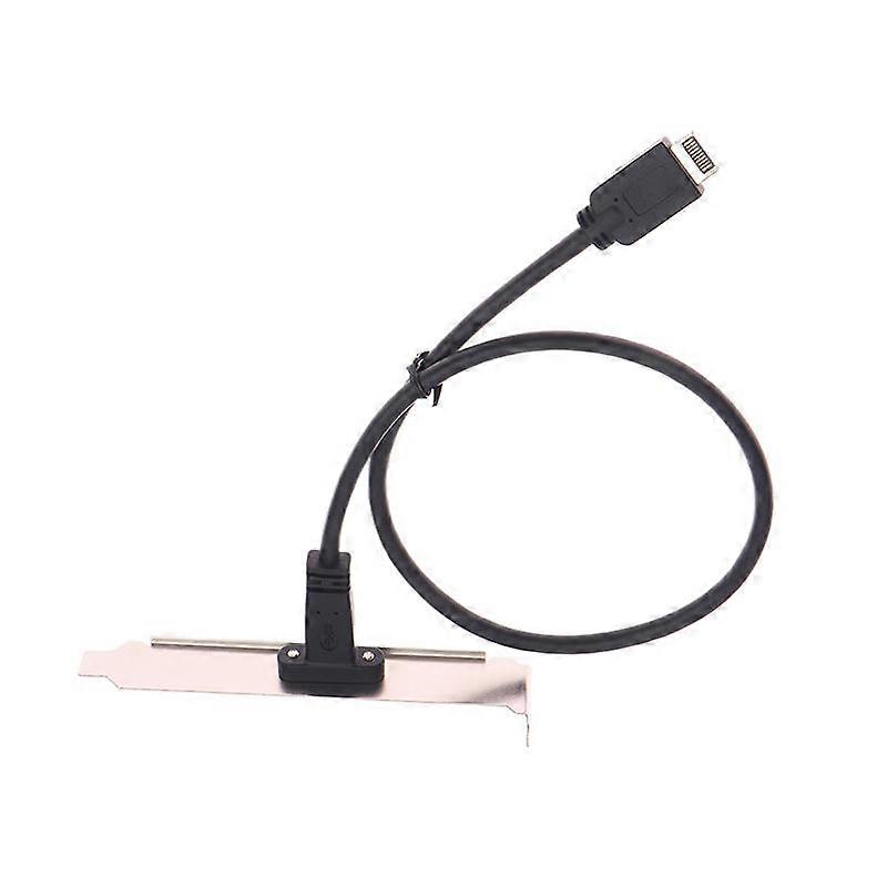 50cm USB 3.2 Front Panel Header Type-E To USB-C Type C Female Connector Extension Wire Cable TYPE-E Baffle Cable