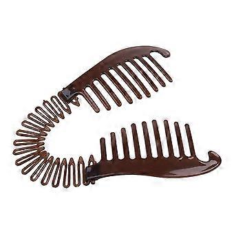 2 Pçs / set Grampos de Cabelo de Banana Flexível Grampos de Banana Pentes de Cabelo Pentes de Cabelo Pentes de Cabelo