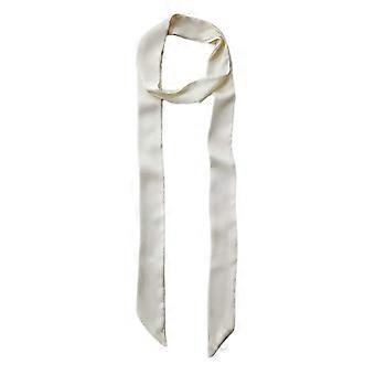 Lange Sjaal Magere Sjaal Voor Vrouwen Halsdoek Hangbag Handvat Wrap voor Vrouwen Zijde Gevoel Riem Choker Witte Editie 527