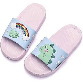 Boys & Girls sandals slippers dinosaur summer non-slip soft swimming pool outdoor beach indoor bathroom bathing shower kids water shoesactual shoe len