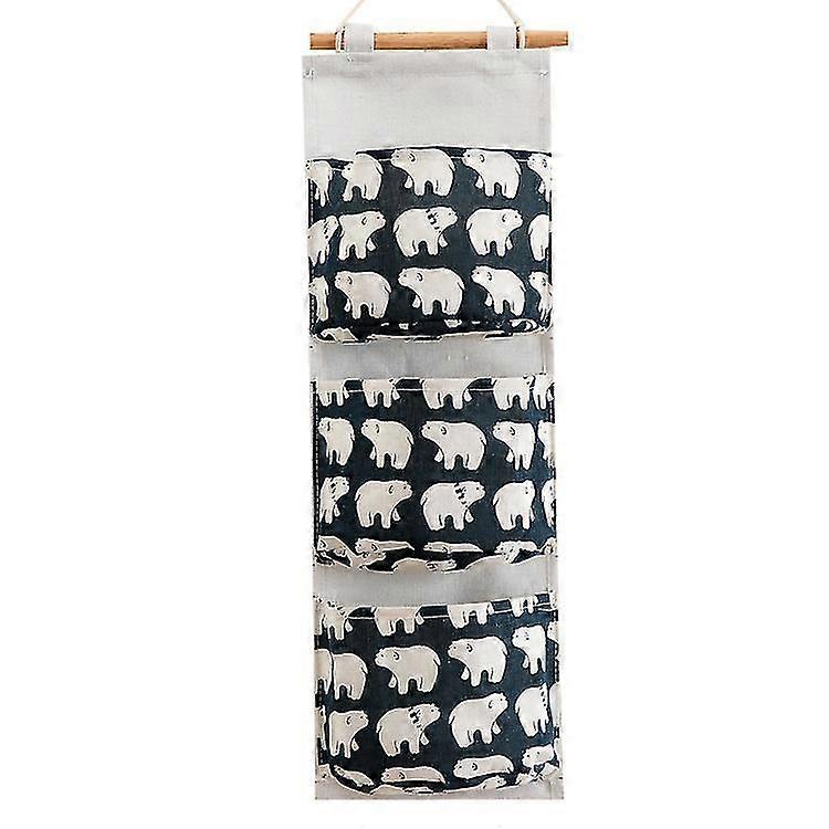 3 Layer Cotton And Linen Storage Bag,wall