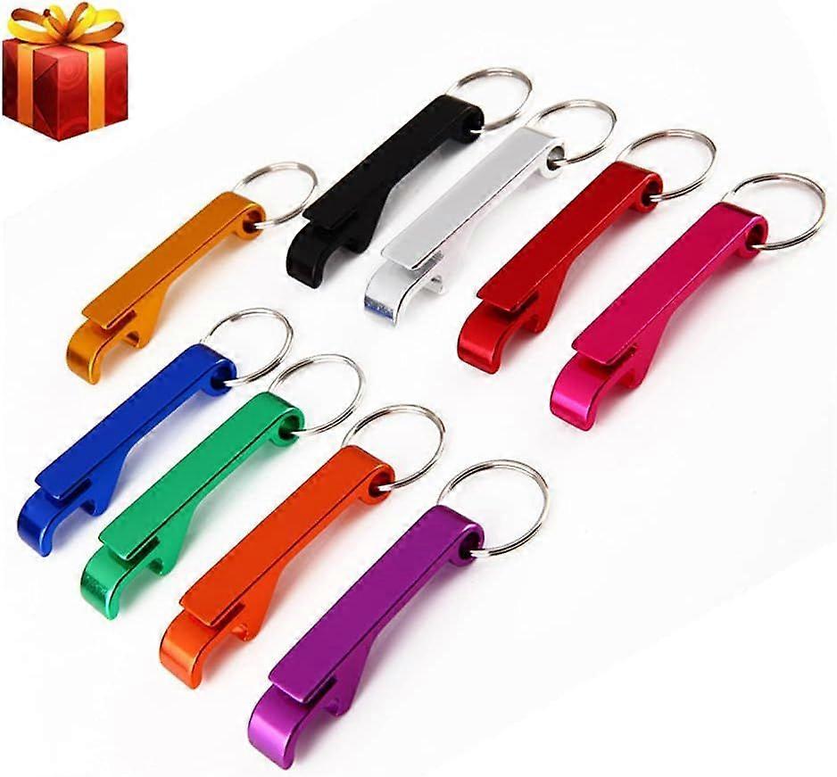 9PCS Bottle Opener Keyring - Multi-Function Mini Openers Pack, Useful Gift for