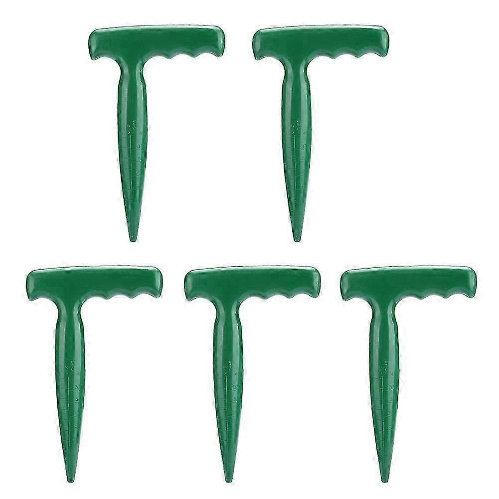 5 Pieces Handheld Plastic Soil Puncher Tool for Planting-grqw
