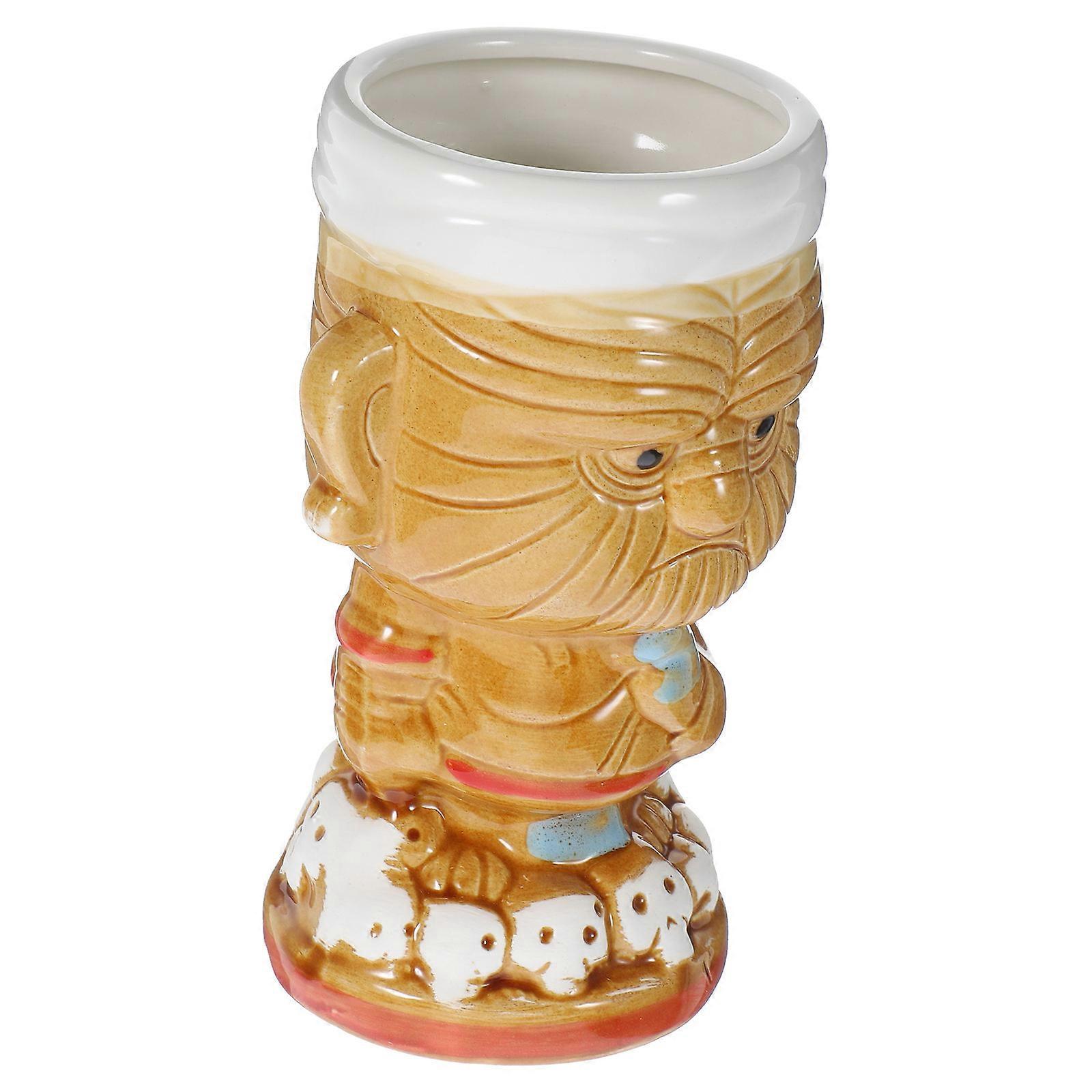 Ceramic Creative Totem Wine Cup for Storage 1Pcs Assorted Cup