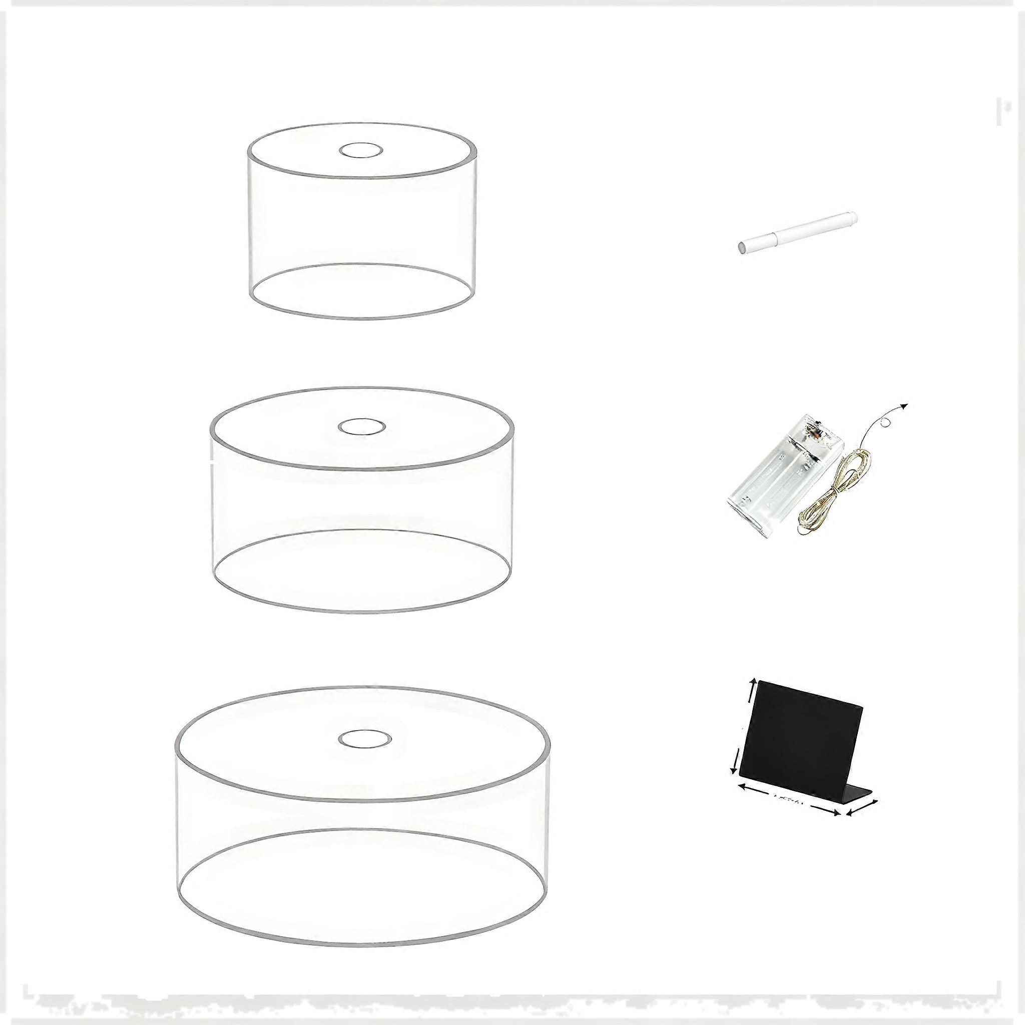 Stackable Acrylic Cake Stand And Clear Cake Stand Dessert Table Presentation Effortlessly 8-inch
