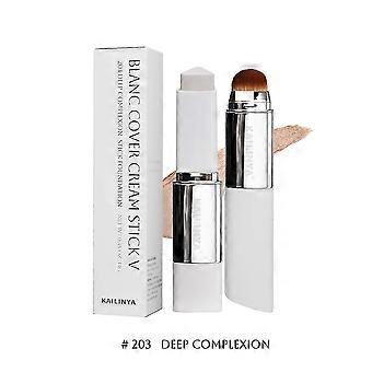 2-In-1 Dual-Ended Color-Changing Foundation Stick, Used For Beautifying And Brightening Skin Tone, Long-Lasting Makeup And Brightening Concealer