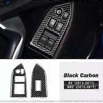 Genuine carbon fiber decorative protective sticker for Subaru BRZ and Toyota 86 2013 models.