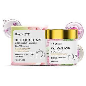 Hoygi Butt Care Scrub reinigt die Haut, spendet Feuchtigkeit, strafft sie und verbessert raue Gesäßpartien.