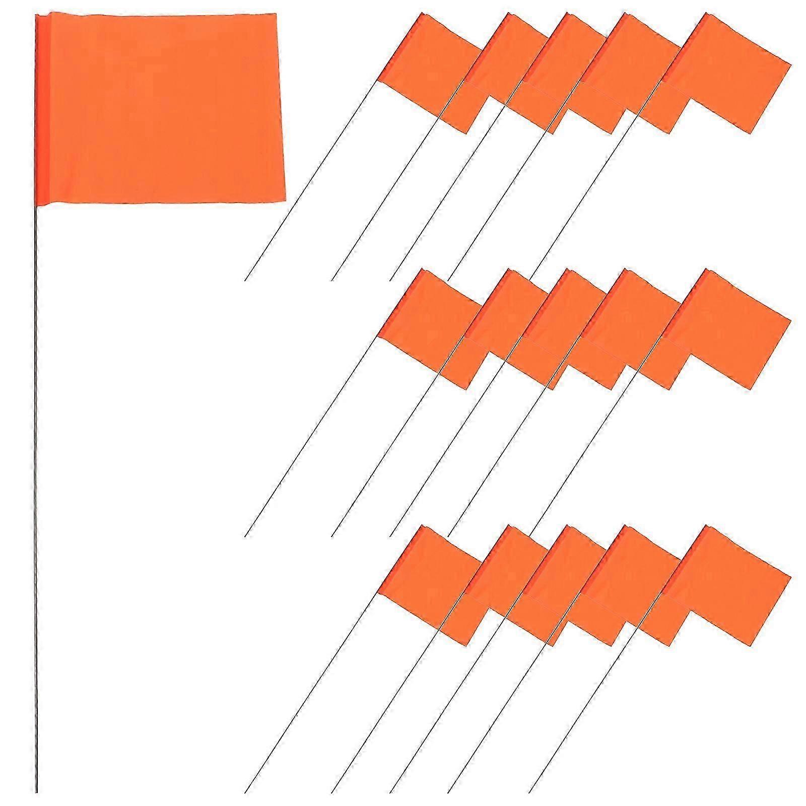 50pcs Garden Marking Flags Irrigation Lawn Flags for Construction Landscaping Use