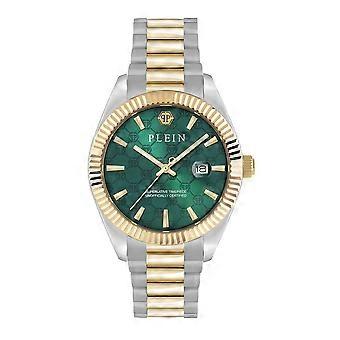 Philipp Plein Herren Uhr Analog Quarz DATE SUPERLATIVE PWDHA0526 Edelstahl