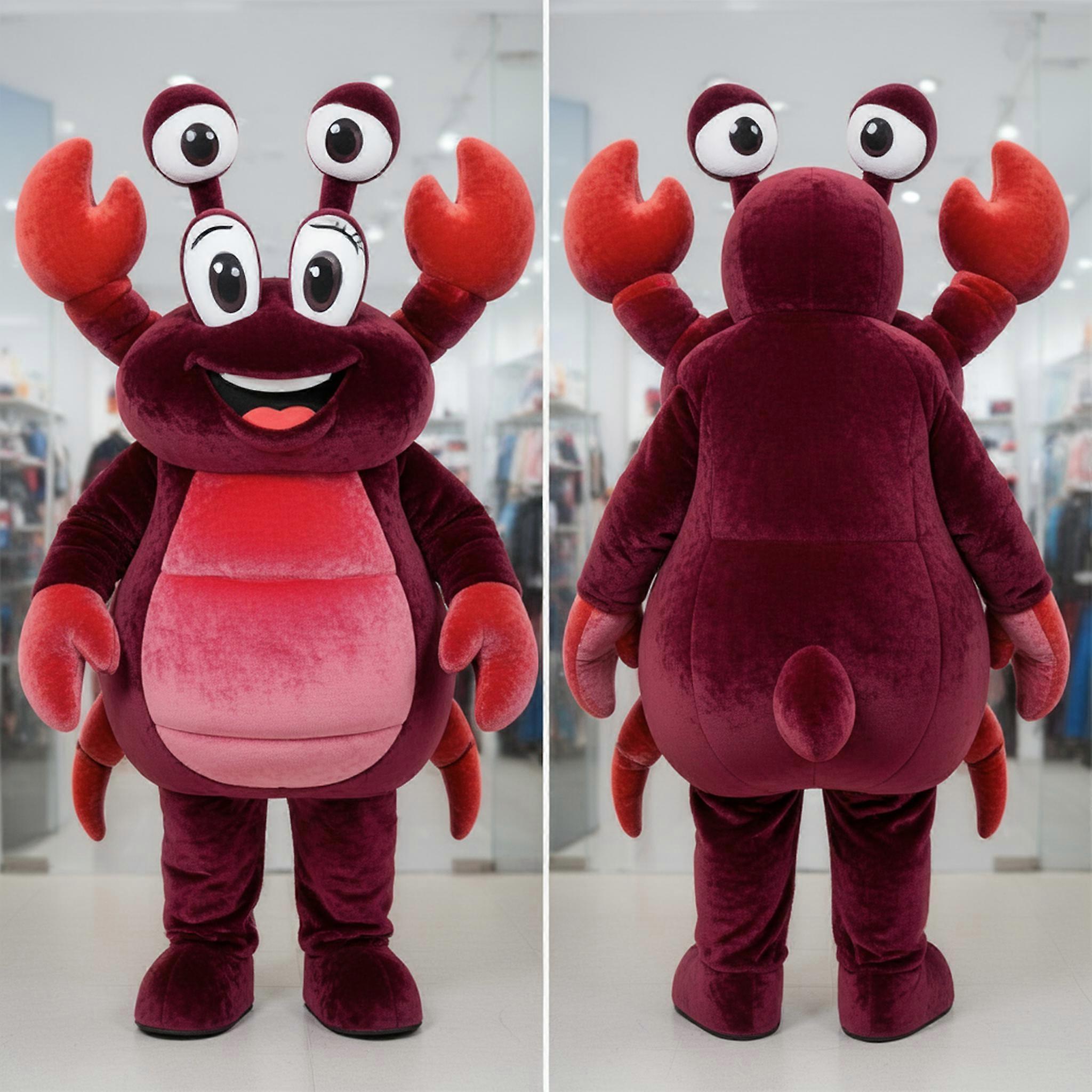MASTICOT Maroon Velvety Crab Mascot