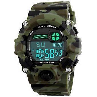 Digital Watch For Kids, Sports Military Watch For Boys, With Alarm/timer/shock Resistant, 5 Strips Waterproof Big Face