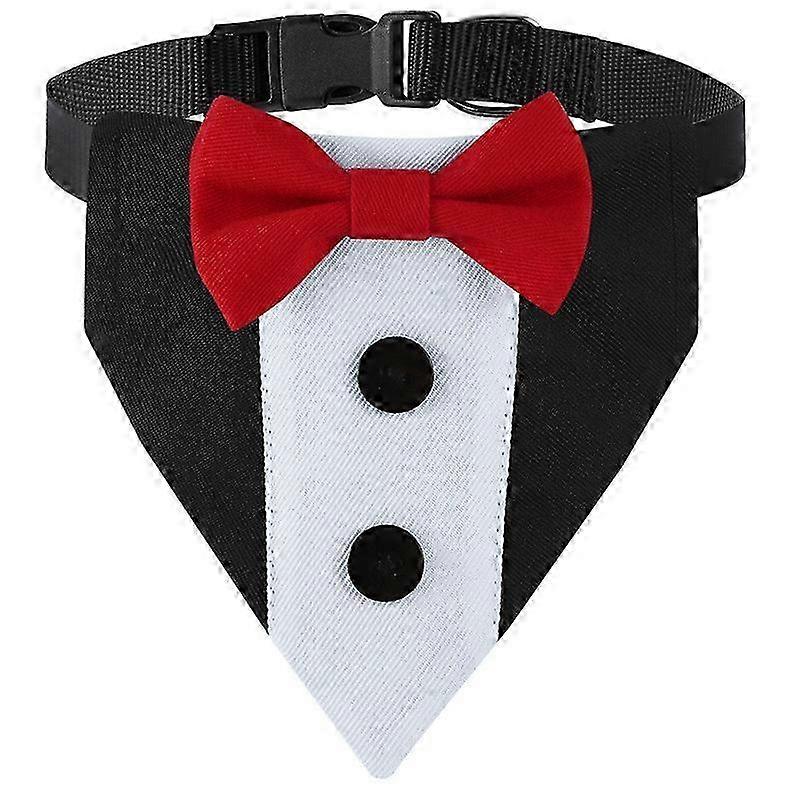 Soft Adjustable Tuxedo Dog Collar