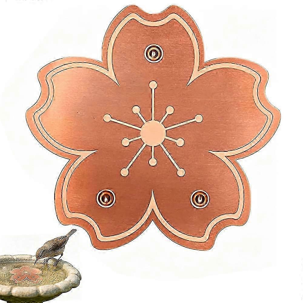 Elegant Copper Birdbath Maintenance Disc