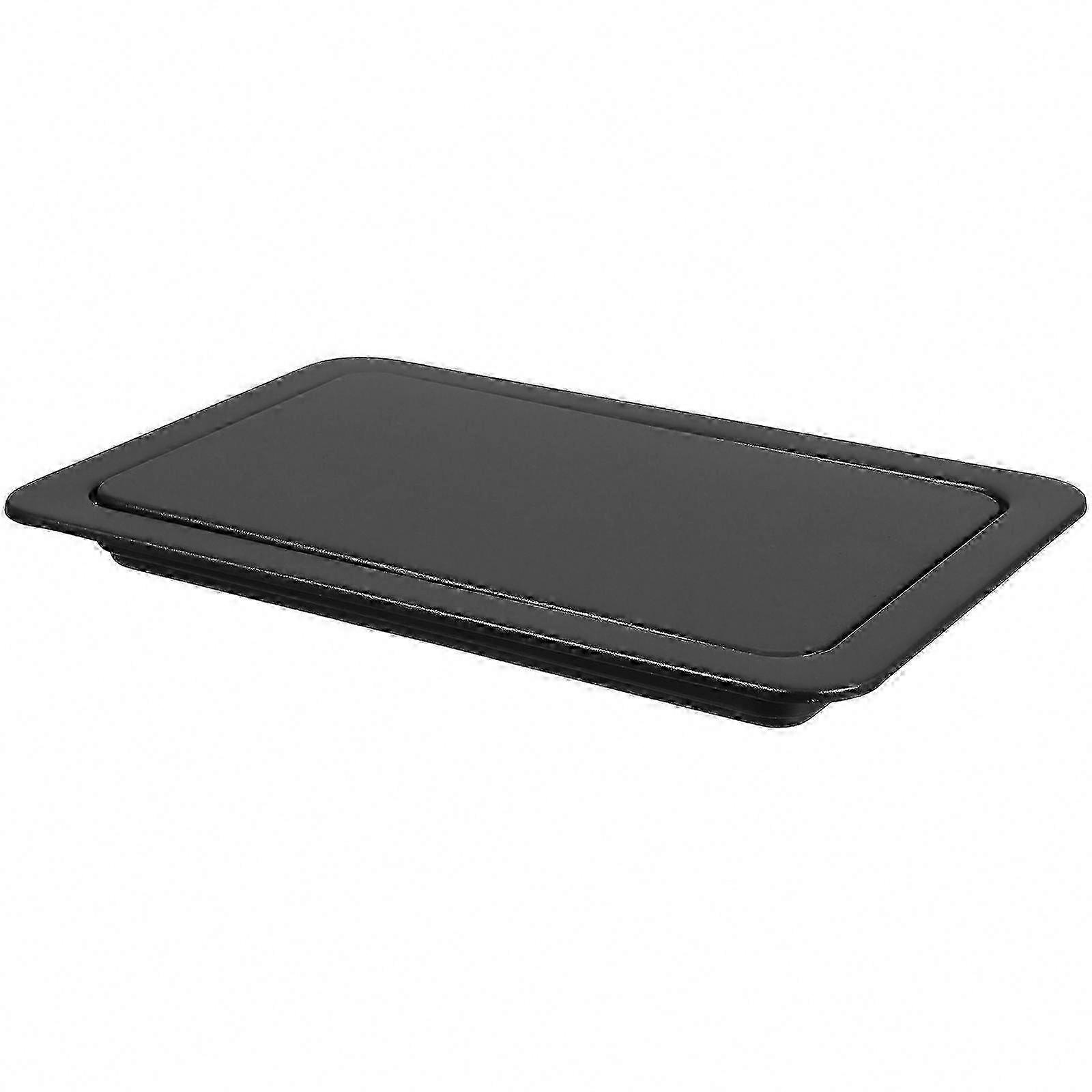 Kitchen Compatible Recessed Stainless Steel Embedded Flip Trash Bin Lid