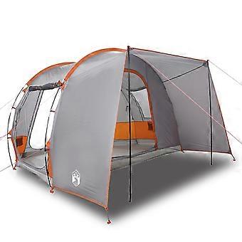 vidaXL Autotent 2-persoons waterdicht grijs en oranje