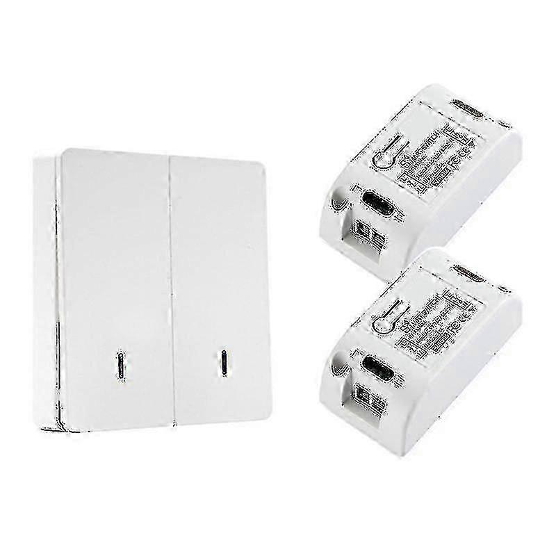 Wireless Light Switch & Receiver Kit for LED Bulbs Ceiling Lights and Lamps