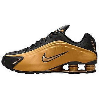 Nike Shox R4 Running Shoes Unisex Gold Black HQ1988-700