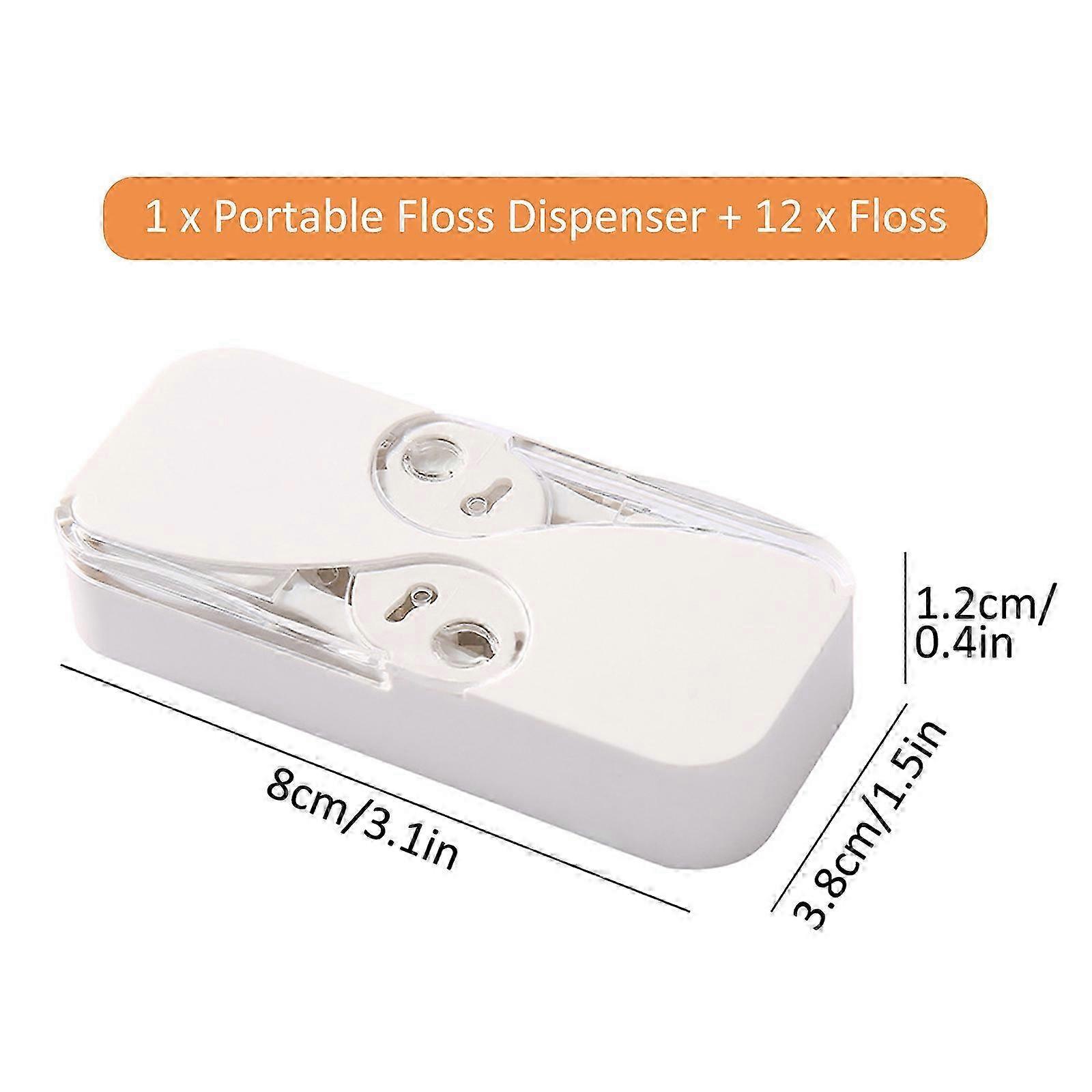 Compact Reusable Floss Dispenser With 12 Picks