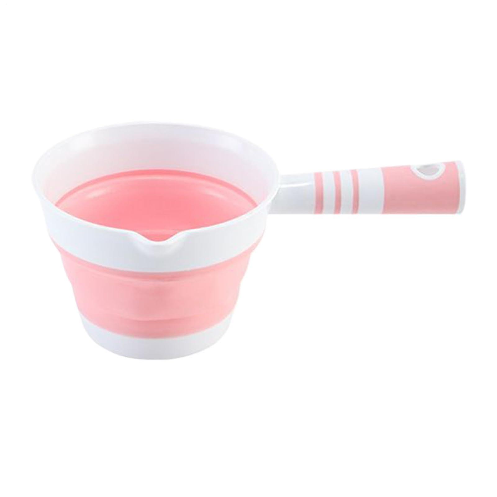 Ergonomic Foldable Water Ladle Pink