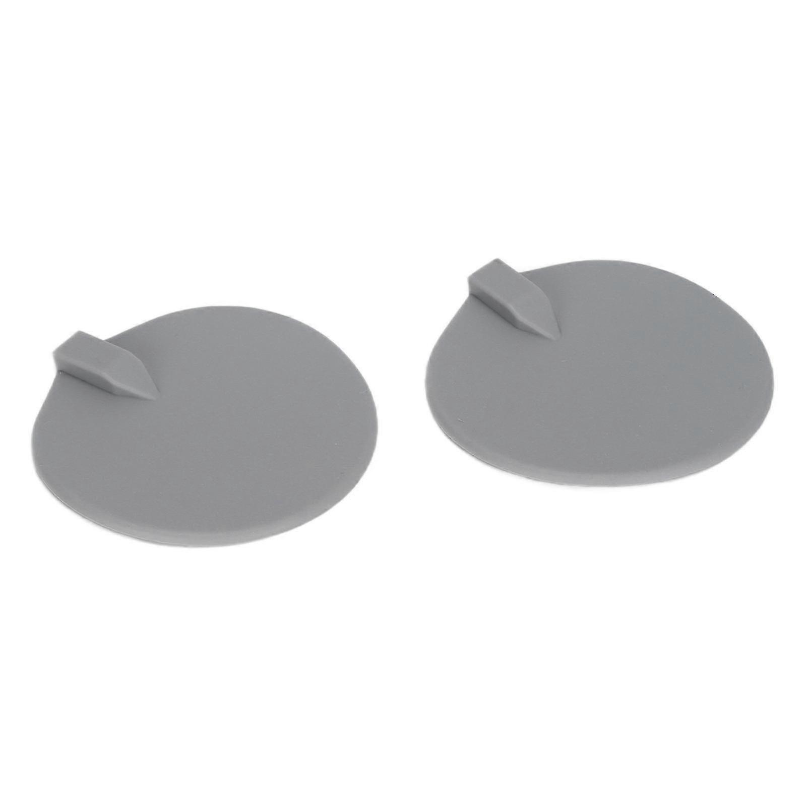 2Pcs Physiotherapy Electrode Pads 95mm Round Soft Comcompatible withtable Silicone