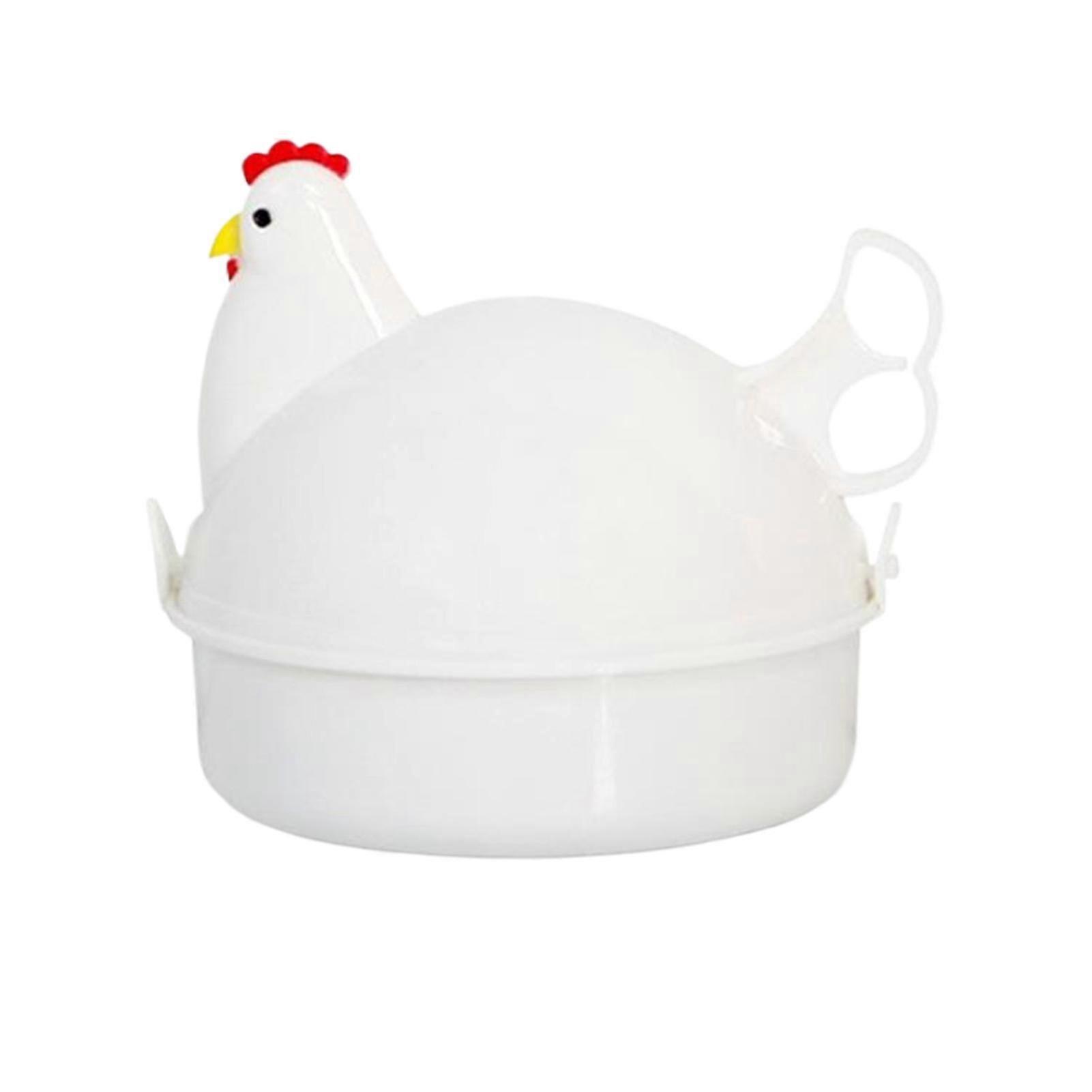 Compact 4-Egg Chicken Microwave Steamer