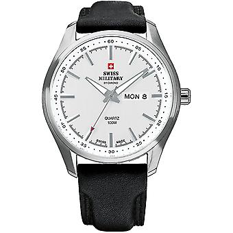 Swiss Military Swiss Quartz Analog Man Watch with Cowskin Bracelet SM34027.06