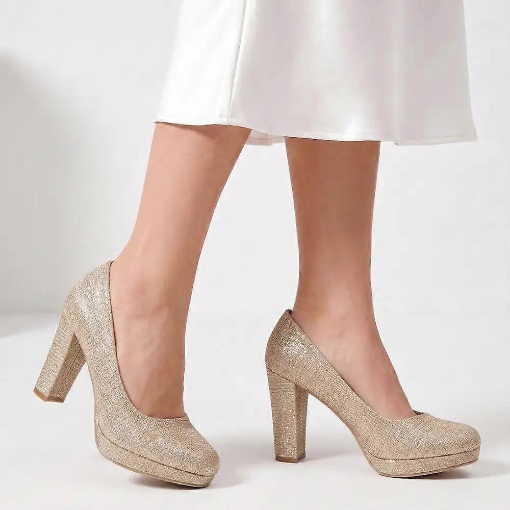 Chunky Platform Heels Size 34-41