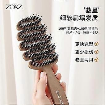Boar Bristle Paddle Hair Brush Anti Static Comb Hairdressing Massage Comb Curly Hairbrush Salon Hair Styling Tools_msc