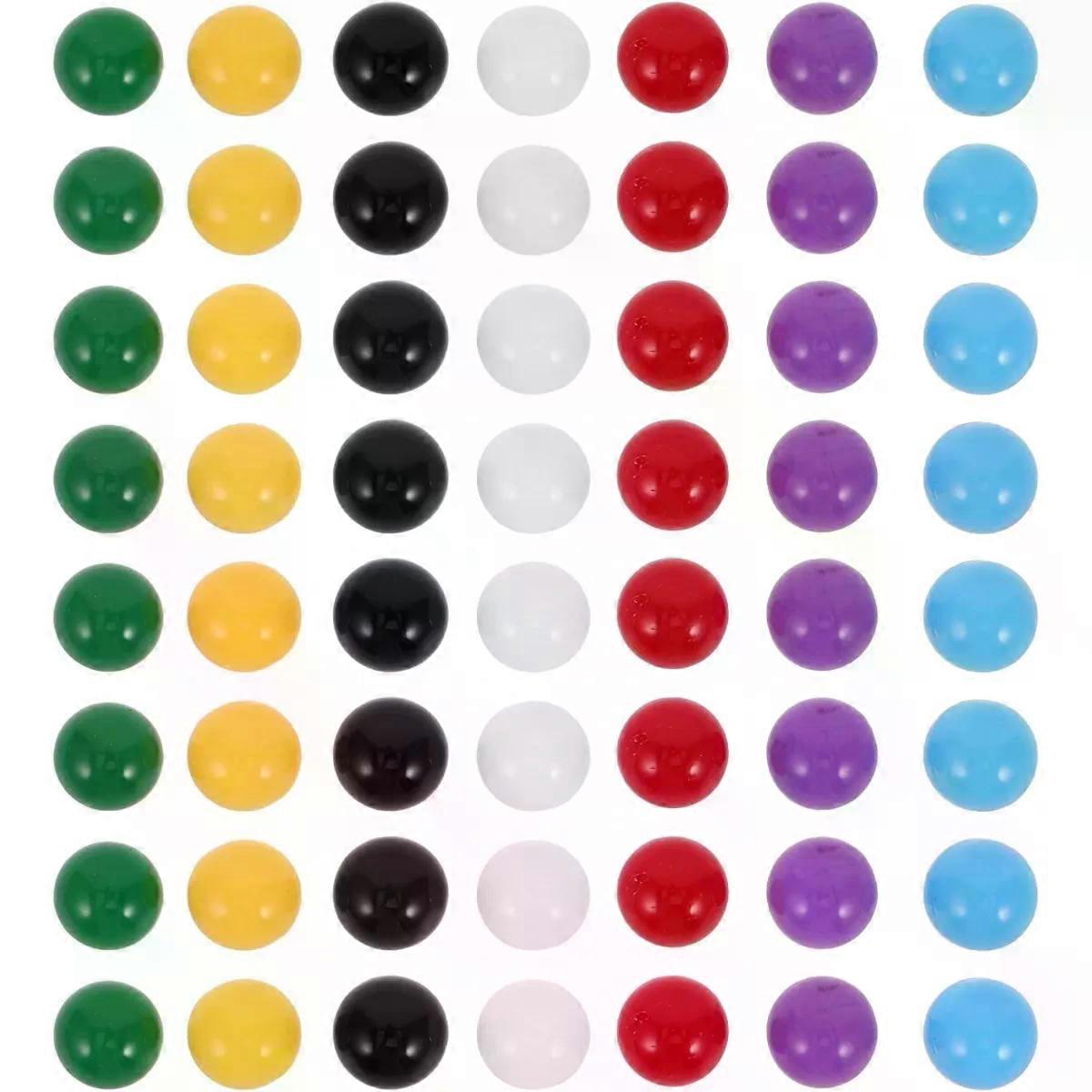 ifundom 70pcs Colored Marbles 10mm Solid Plastic Balls