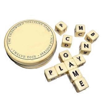 Natural Wood Crossword Dice Puzzle