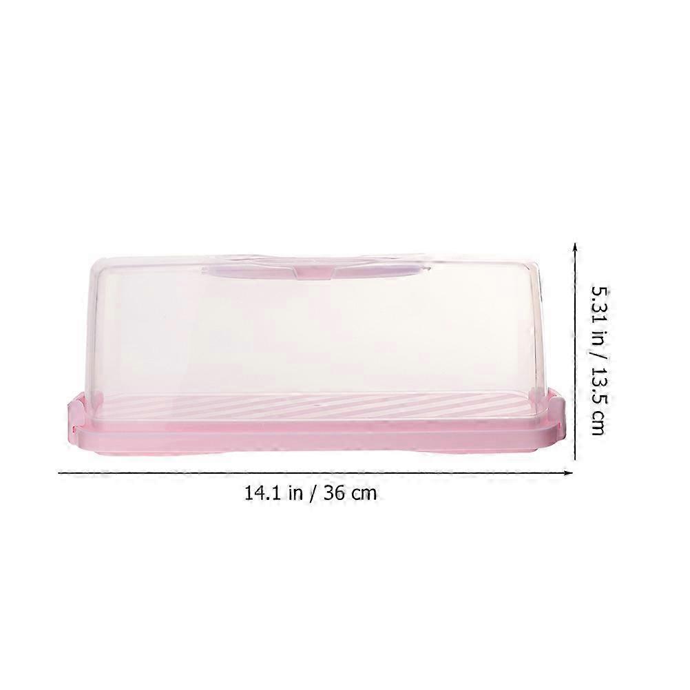 Cake Carrier with Lid Rectangular Cake Carrying Box compatible with Storage