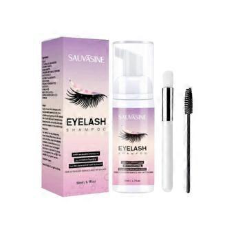Eyelash Extension Shampoo Foam Kit 50ML Supply Cleanser For Makeup Remover Tools Glue Lash With Brush Women