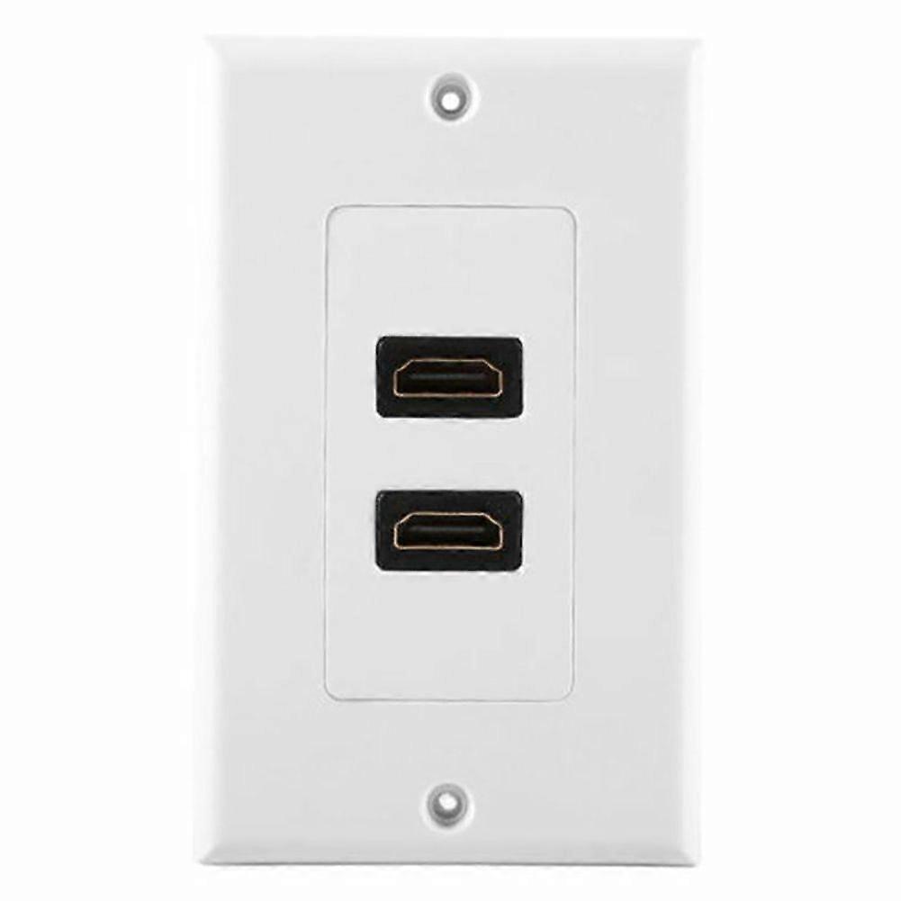 Gold Contact Dual HDMI Wall Plate